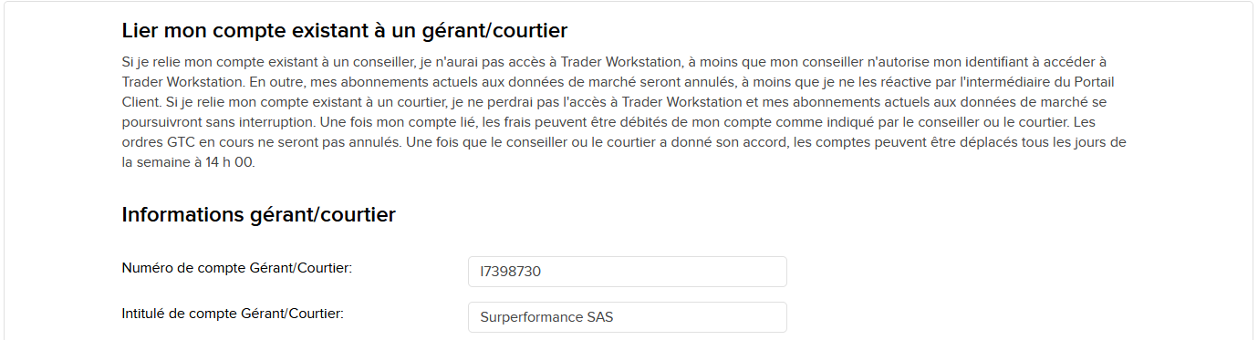 Étape 2 de la configuration du compte