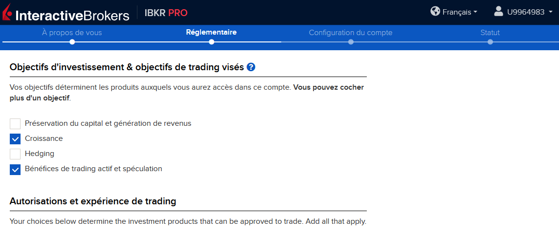 Objectifs d'investissement et trading