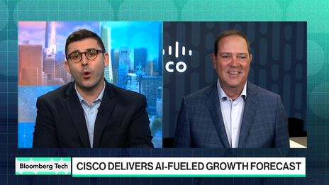 Cisco CEO Robbins Says AI Demand Behind Strong Forecast